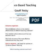 Presentation by Geoff Petty