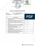 Daftar Tilik Pemeliharaan Sarana