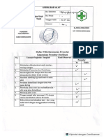 Daftar Tilik Sterilisasi Alat