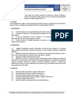 P-COM-TFM-003 (v00) PROCEDIMIENTO DE ALMACENAMIENTO DE MATERIALES E INSUMOS