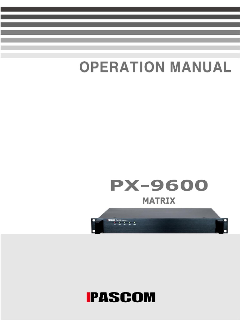 PX 9600 | PDF | Power Engineering | Electronic Engineering