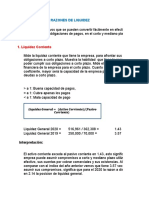 Analisis e Interpretación - Ratios Financieros - JP