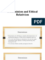 Determinism and Ethical Relativism