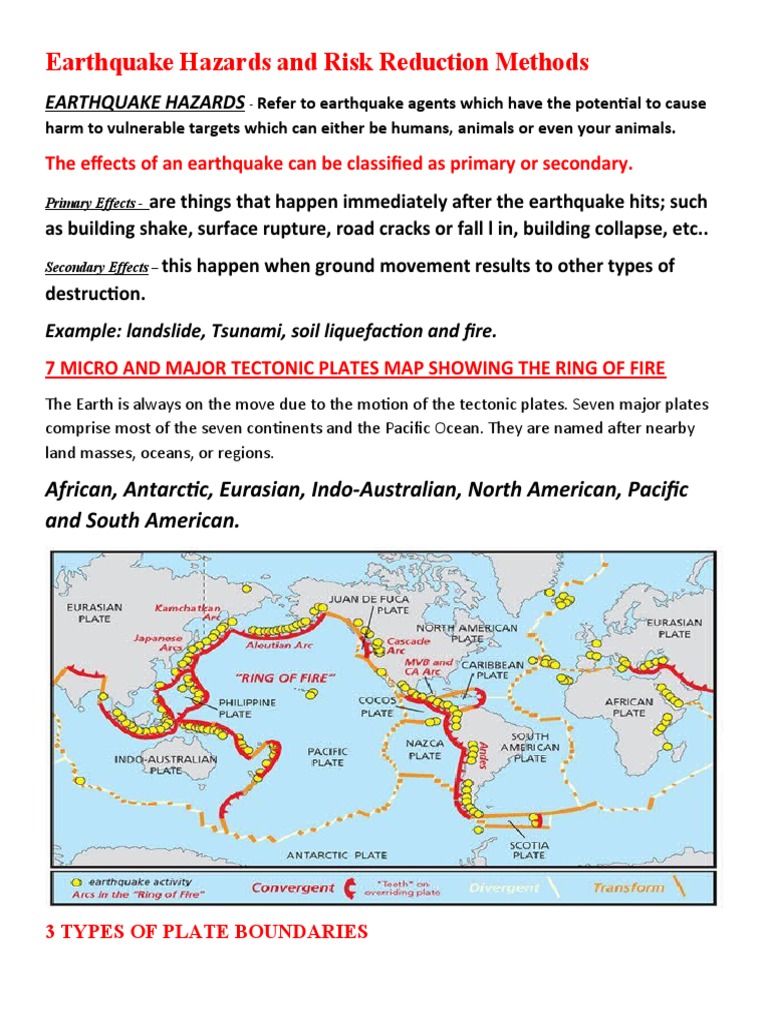 6 Earthquake Hazard And Risk Reductionmethod Pdf Earthquakes