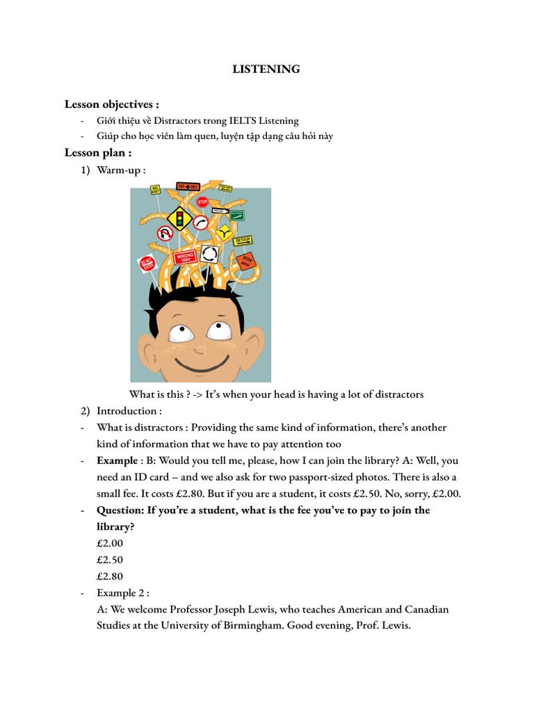 Lesson Plan Listening Reading Pdf