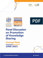 2023 06 Concept Note - Knowledge Sharing Panel