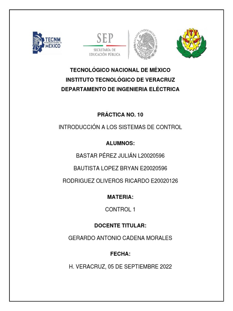Practica 10 - Control 1 | PDF