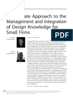 Ford and Terris, Knowledge Design in Smaal Firm