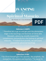 Advancing To Spiritual Maturity