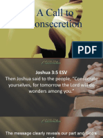A Call To Consecration