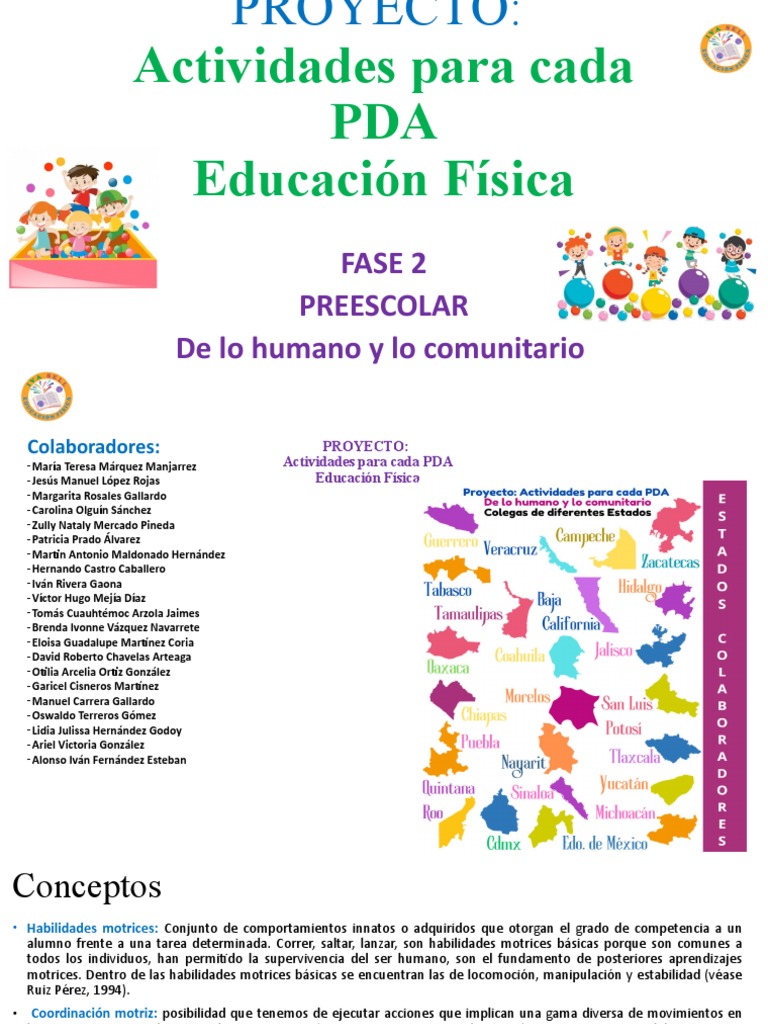 Actividades de Educación Física Fase 2 | PDF