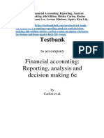 Testbank: Financial Accounting: Reporting, Analysis and Decision Making 6e