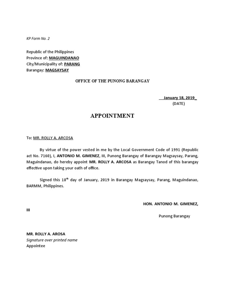 Kp form 2 and 3 pdf