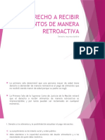 Retroactividad de Alimentos