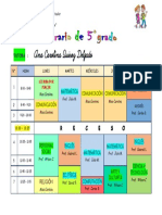 Horario 5to Kinder 2023