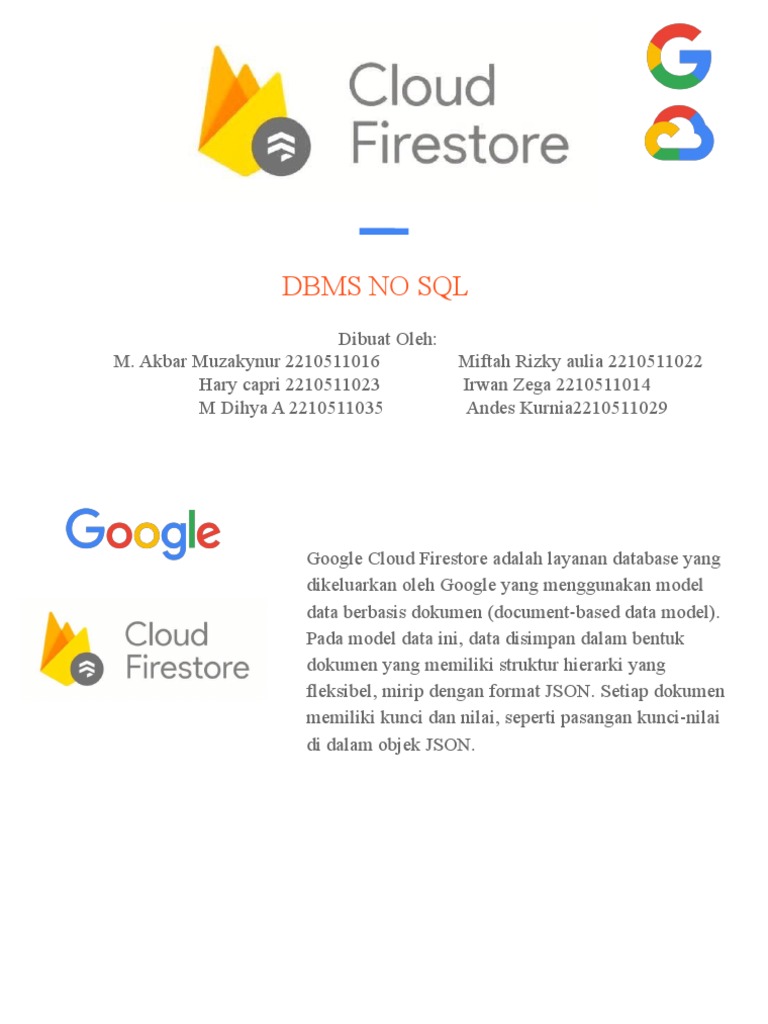Panduan Lengkap Google Cloud Firestore | PDF | Teknologi & Rekayasa