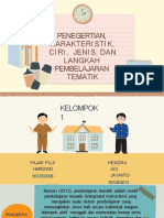 KLMPK 1 Pengertian, Karakteristik, Ciri, Jenis, Dan Langkah Pemb Tematik