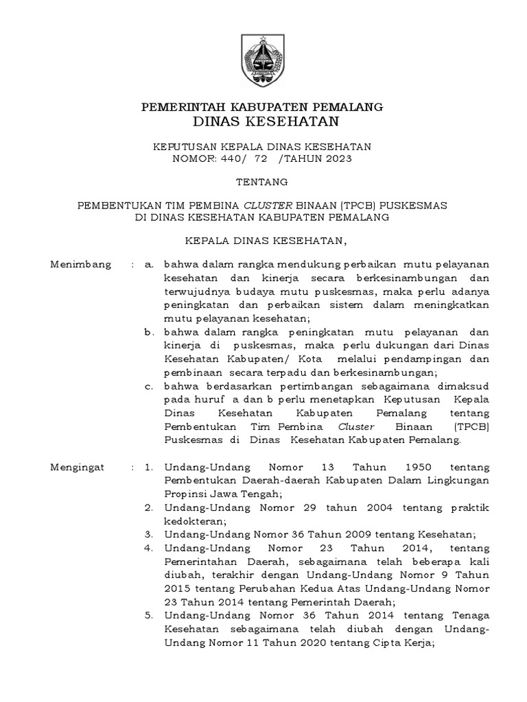 TPCB Pemalang 2023 | PDF