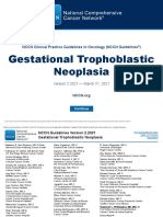 Gestational Trophoblastic Neoplasia: NCCN Clinical Practice Guidelines in Oncology (NCCN Guidelines)