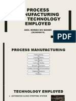 Process Manufacturing and Technology Employed