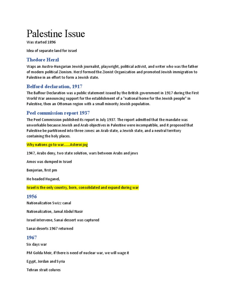 Palestine Issue | PDF | Second Intifada | Palestine Liberation Organization