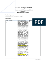 Solucionario - Prueba - Desarrollo Evaluación Final