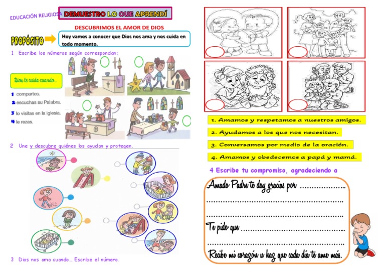 Actividades sobre el Amor de Dios para Niños | PDF | Relaciones ...