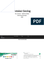 Instalasi Geolog