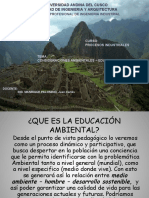 CONSIDERACIONES AMBIENTALES - EDUCACION AMBIENTAL