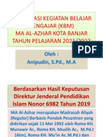 Sosialisasi KBM MA Al-Azhar TP. 2021-2022