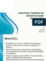 Industrial Training On Reporter Radar Transmitter