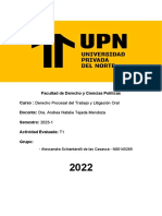 Evaluación t1 - Derecho Proc - Del Trabajo-Schiantarelli