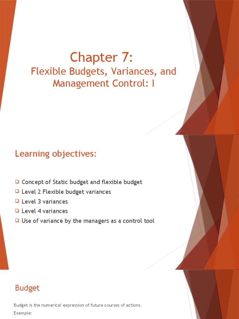 Flexible Budgets and Variance Analysis | PDF | Labour Economics | Cost ...