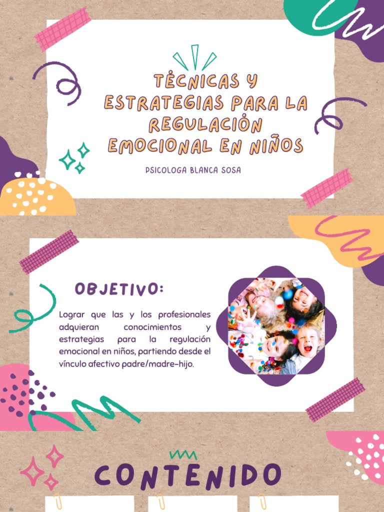 Estrategias de Regulación Emocional Infantil | PDF | Teoría de apego ...
