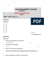 EMS Grade 8 Control Test