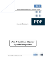 1) Programa de Gestión de Prevención de Riesgos Ocupacionales 2012 2013