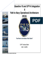 AEGI Baseline 10 and SPY-6 Integration & Path To Navy Operational Architecture (NOA) (PEO IWS) (SAS2021-AEGIS - and - Forge)