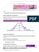 Measures of Dispersion in Statistics (Definition & Types)