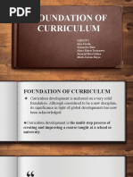 Foundation of Curriculum