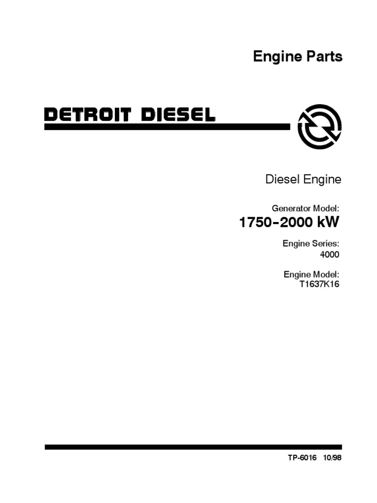tp6016 Engine Parts Catalogue PDF