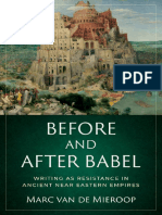 Marc Van de Mieroop - Before and After Babel - Writing As Resistance in Ancient Near Eastern Empires-Oxford University Press (2022)