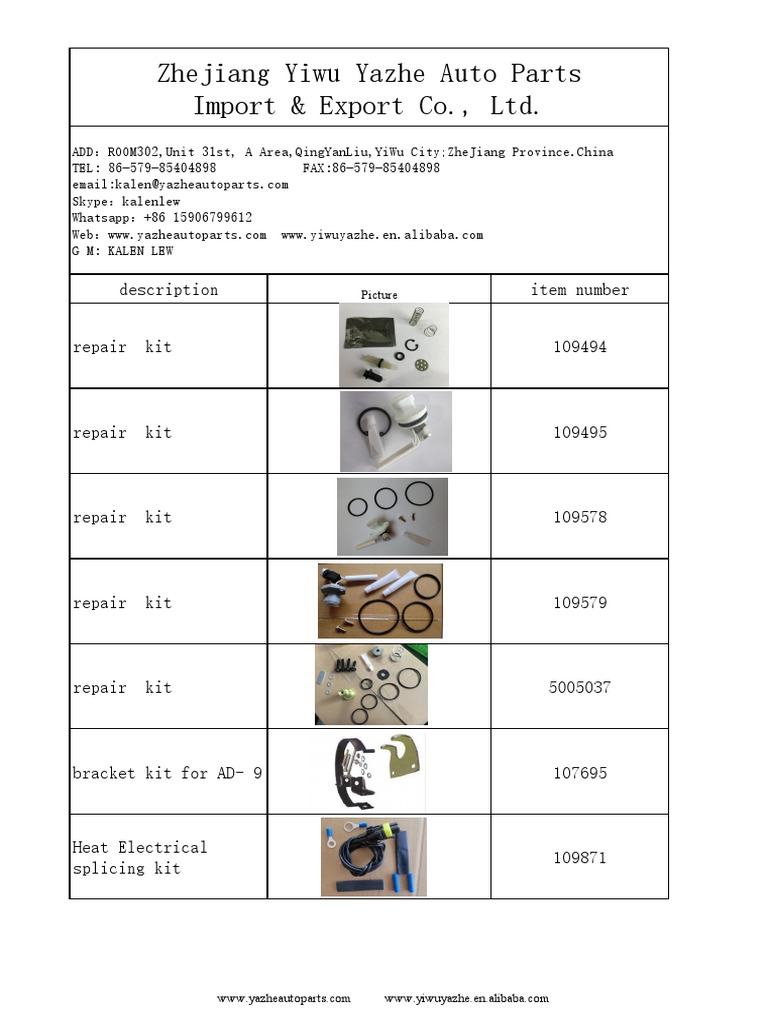 American Truck Parts Pdf Equipment Mechanical Engineering