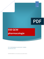 (Sba-Medecine - Com) 550 QCM Pharmacologie 2020