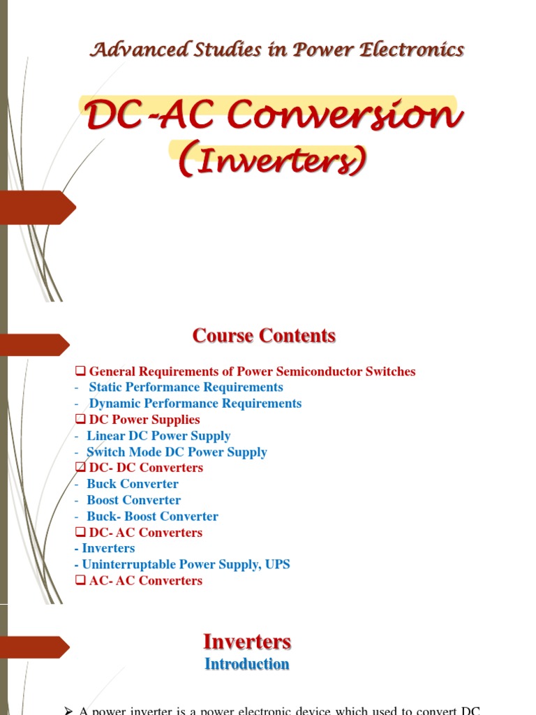 DC-AC (Inverters) | PDF