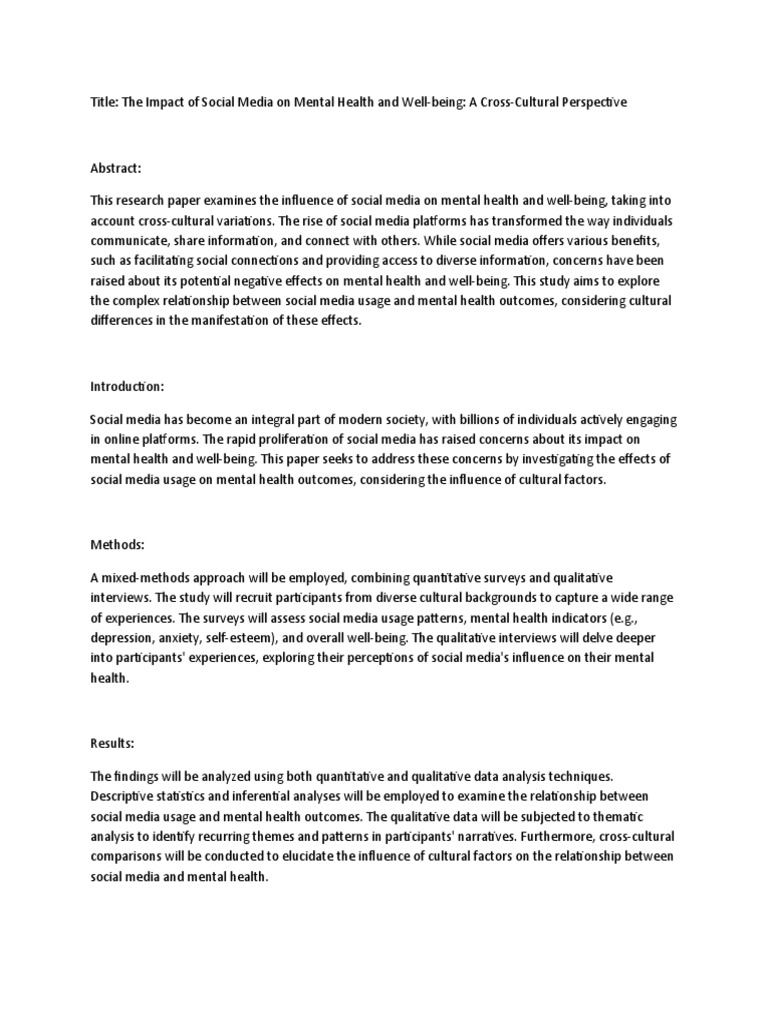 Research Paper | PDF | Social Media | Popular Culture & Media Studies