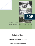 Fekete Albert - Kolozsvári Kertek - A Régi Kolozsvár Zöldterületei (2004)