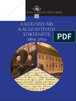 Russel Károly, Fekete Endre, Hám Antal - A Kolozsvári Kalazantinum Története 1894-1916 (2009)