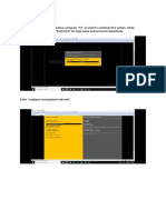 Network Configuration Print Screens