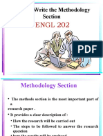 How To Write The Methodology Section