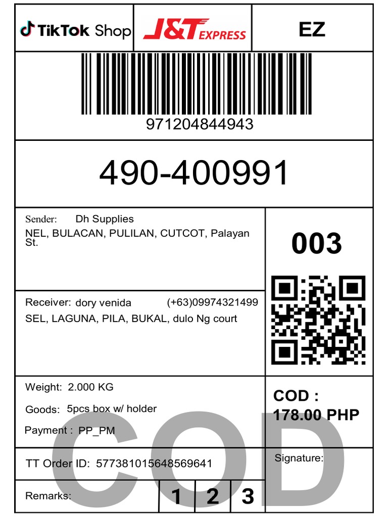 0606 110812 Shipping Label PDF